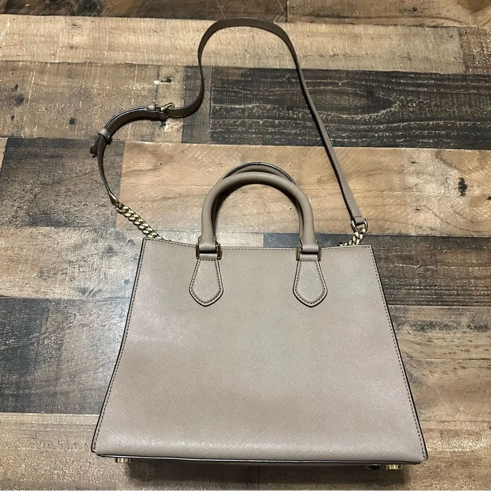 Michael Kors Bridgette Medium Saffiano Leather Satchel